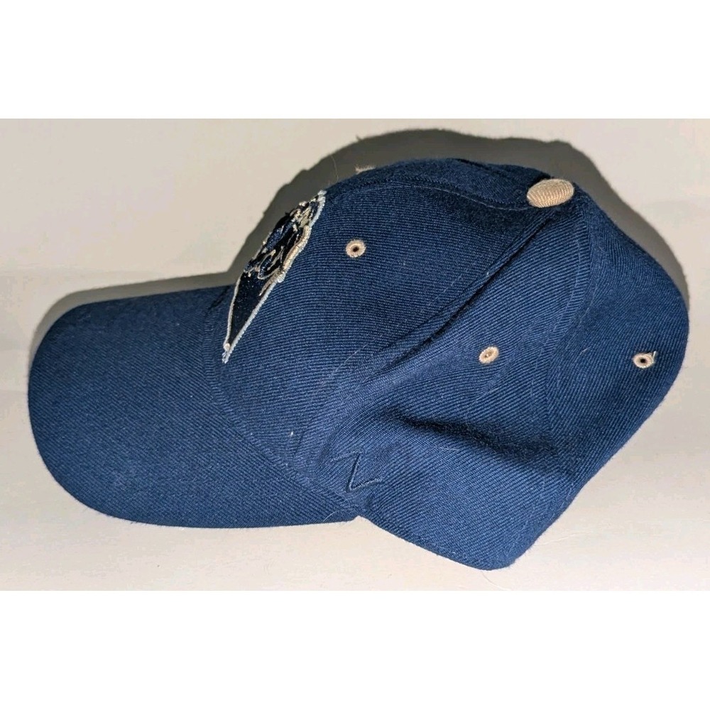 Pitt Panthers Zephyr Z Hat Fitted Cap Men's 6 7/8 Navy Gold Panther Pittsburgh - Picture 2 of 9